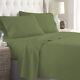 1000 Tc Or 1200 Tc Egyptian Cotton Sateen Bedding Moss Solid Select Item
