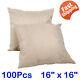 100pcs Sublimation Blank Throw Pillow Case Cover For Couch Sofa Bed Linen Decor