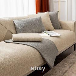 2023 Cotton and linen sofa cover, all-season thick anti-slip sofa cushion