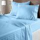 Bedding Collection 1000 Or 1200 Tc Egyptian Cotton Sky Blue Stripes Select Item