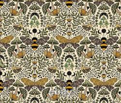 Botanical Bees Printed Upholstery Digital Printed Fabric Upholstery, Sofa Fabric