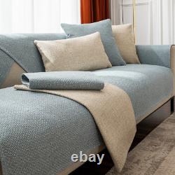 Cotton Linen Sofa Cover Universal Room Non-Slip Sofa Cushion Cover Dust Cover