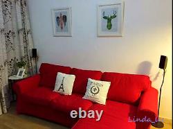 Custom Made Cover Fits IKEA EKTORP Sofa with Chaise / Loveseat with Chaise Cover