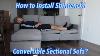 How To Install Shintenchi Convertible Sectional Sofa