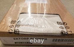 IKEA Ektorp Sofa w Chaise and Footstool SLIPCOVER Cover SVANBY BEIGE Linen Blend