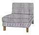 Ikea Karlstad Chaise Slipcover Isunda Gray Add On Lounge Cover 401.911.25 New
