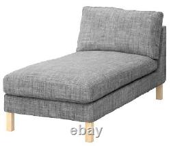 IKEA KARLSTAD Chaise Slipcover Isunda Gray Add On Lounge Cover 401.911.25 NEW