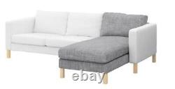 IKEA KARLSTAD Chaise Slipcover Isunda Gray Add On Lounge Cover 401.911.25 NEW