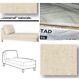 Ikea Karlstad Linneryd Natural Chaise Lounge Cover Linen Blend New Beige Ivory