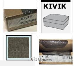 IKEA Kivik Chaise NEW Tullinge GRAY Brown Sofa Lounge Section Longue Cover Taupe