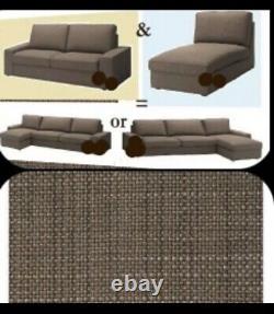 IKEA Kivik Isunda Brown 3 Seat Sofa NEW COVER 89 Standard Retired NIP Lux Tweed