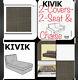 Ikea Kivik Isunda Brown Loveseat & Chaise Lounge New Covers Tweed 2-seat Sofa Nw