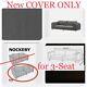 Ikea Nockeby Risane Gray 3-seat Sofa Linen Blend 99 New Cover Only Medium Grey