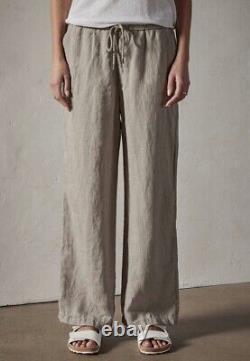 James Perse Lightweight Linen Pant Color Silt Pigment Size-1