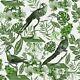 Leaves And Parrots Printed Upholstery Digital Printed Upholstery, Sofa Fabric