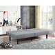 Mainstays Studio Futon, Gray Linen Upholstery Sofa Set Living Room Furniture