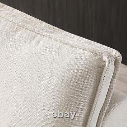 Multipurpose Linen Fabric Ottoman Lazy Sofa Pulling Out Sofa Bed (Beige)