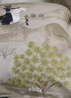 PILLOW COVERS CLARKE & CLARKE PRINCE OF PERSIA LINEN FABRIC/meadow 20x20 -3