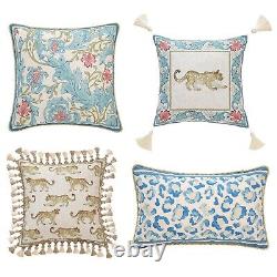 Patdrea Designer Throw Pillow Covers for Couch, Vintage French Linen Pillows C
