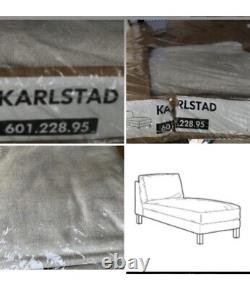 SALE! IKEA Karlstad Linneryd Natural Chaise Lounge Cover Linen Blend Beige Ivory