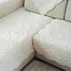 Short Plush Sofa Towel Winter Brief Sofa Cover Solid Color Non-slip Couch Cover
