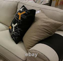 Housse de canapé 2 places pour canapé Ektorp IKEA avec chaise - RISANE NATURAL Beige