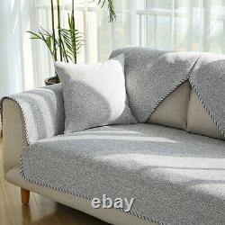 Housse de canapé d'angle en coton et lin anti-dérapant pour 3 places pour le salon 2022