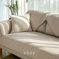 Housse de canapé d'angle en coton et lin anti-dérapante pour salon 3 places nouvelle de 2022