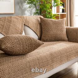 Housse de canapé en lin et coton 2023, tapis de canapé antidérapant, serviette, tapis de décoration pour la maison