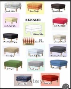 Housse de chaise longue IKEA Karlstad Linneryd Natural en mélange de lin NEUVE Beige Ivoire