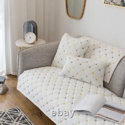 Housses de canapé pour salon en coton lavé antidérapantes pour canapé 1/2/3 places