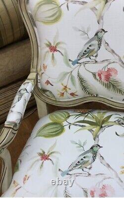 Housses de coussin en tissu Hamilton Paradis des feuilles de lin de fond Oiseaux Fleurs 22