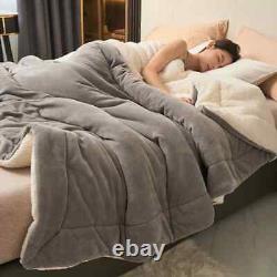 Jeté de couverture adulte hiver chaud point de suture moelleux linge de lit couvre-lit canapé chambre à coucher