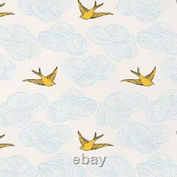 Tissu imprimé numérique pour rembourrage Yellow Bird Dream pour canapé